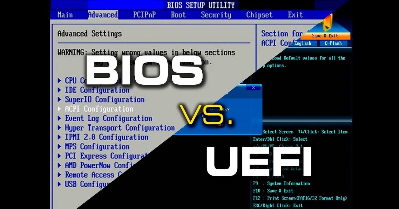 Les différences entre BIOS et UEFI