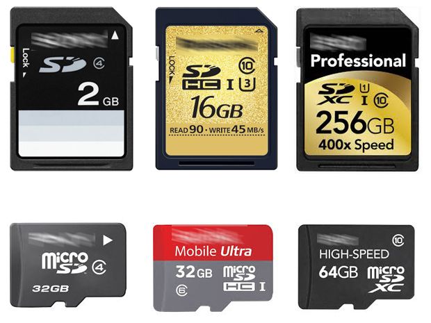 Cartes SD et micro SD
